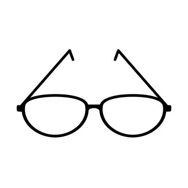 Stil gözlüğü izole simgesi