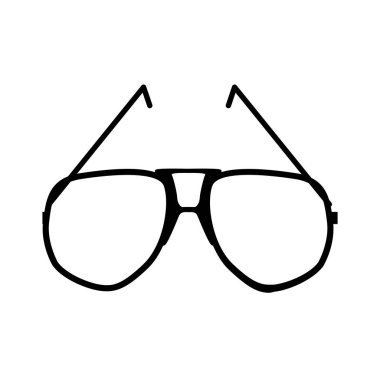 Stil gözlüğü izole simgesi