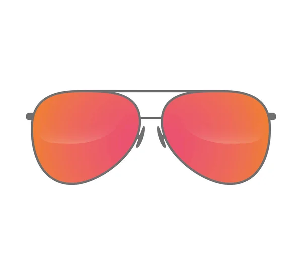 Estilo gafas de sol icono aislado — Vector de stock