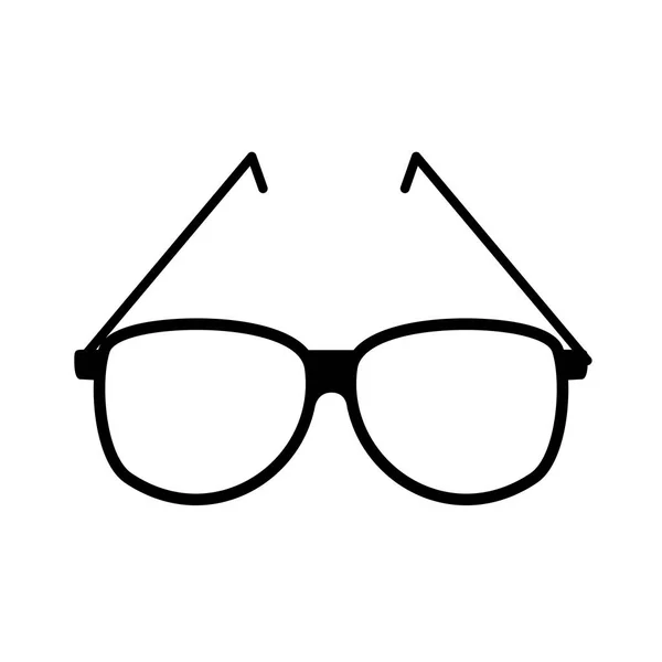 Ikona na białym tle okulary stylu — Wektor stockowy