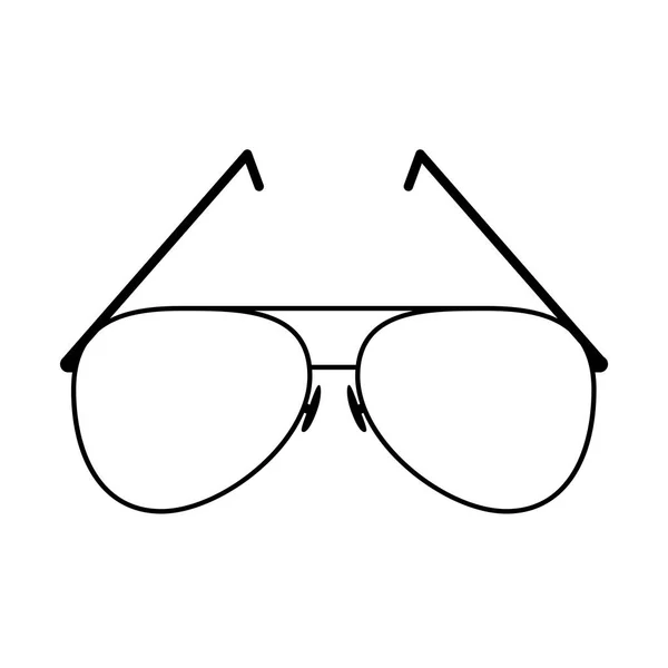 Óculos de estilo ícone isolado — Vetor de Stock