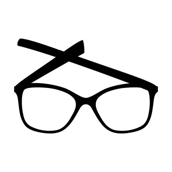 Lunettes de style icône isolée — Image vectorielle