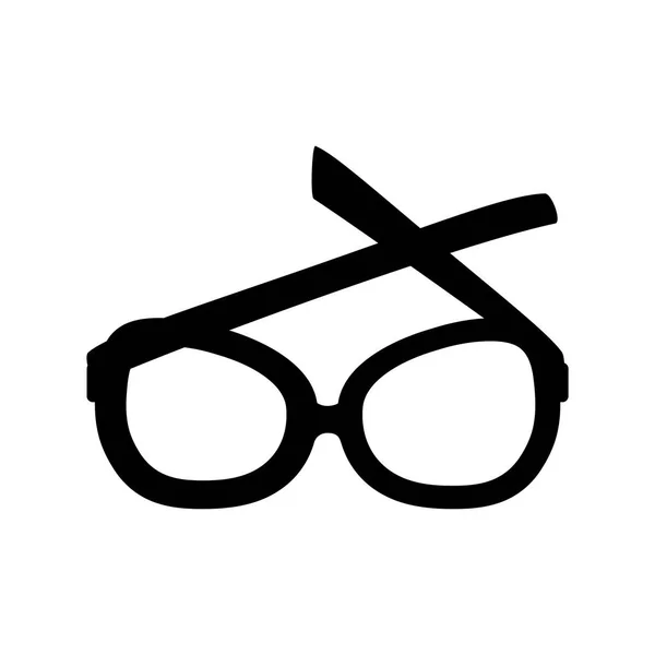 Stil gözlüğü izole simgesi — Stok Vektör