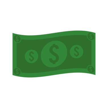 fatura para dolar izole simgesi