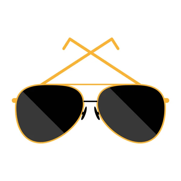 Estilo gafas de sol icono aislado — Vector de stock