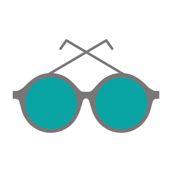 Estilo gafas de sol icono aislado — Vector de stock