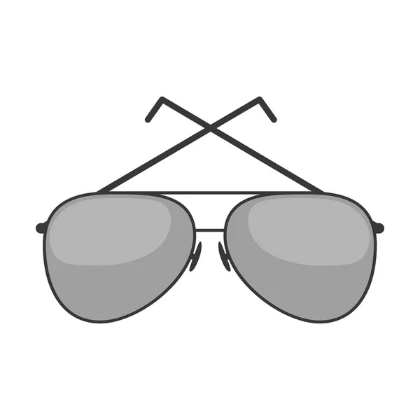 Estilo gafas de sol icono aislado — Vector de stock