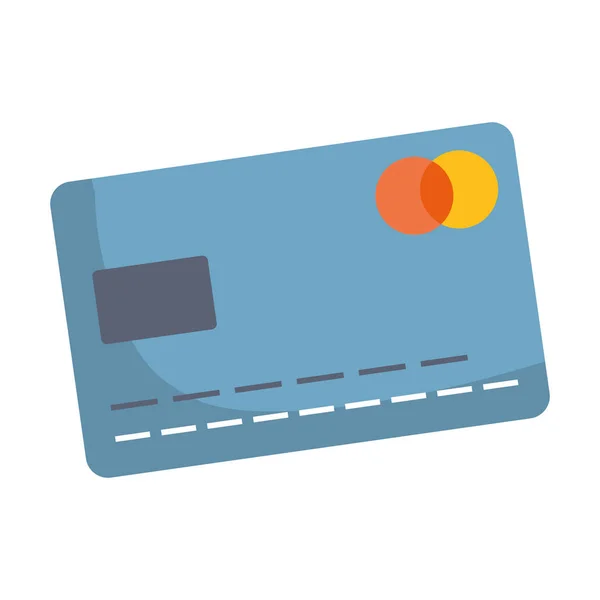 Tarjeta de crédito icono aislado — Vector de stock