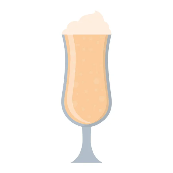 Taza de hielo bebida aislado icono — Vector de stock