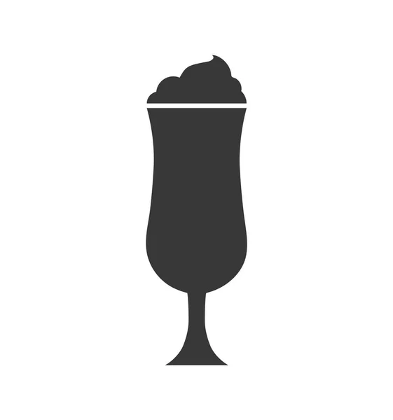 Ice cup beverage isolated icon — Stock Vector