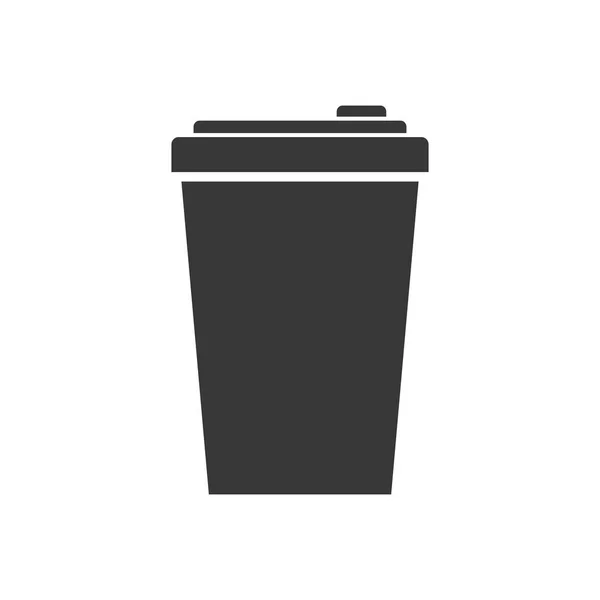 Boisson café boisson icône isolée — Image vectorielle