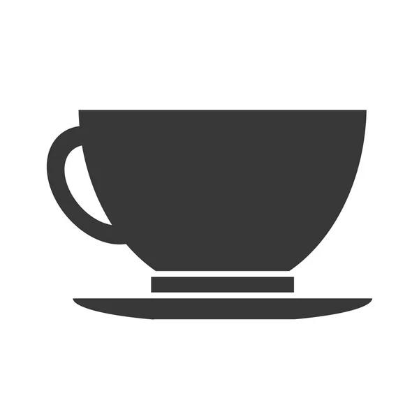 Taza de bebida icono aislado — Vector de stock