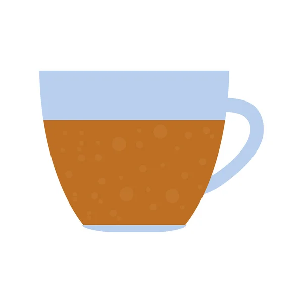 Taza de bebida icono aislado — Vector de stock