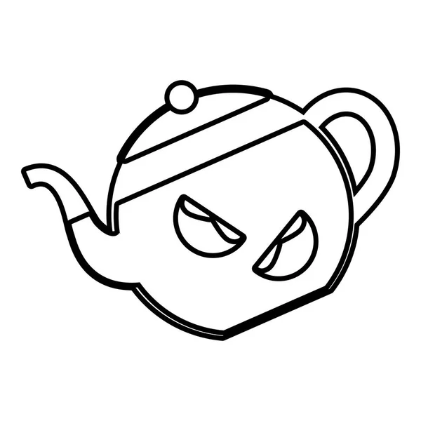 Tea citrus fruit beverage icon — Stock Vector