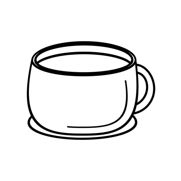 Tasse boisson icône isolée — Image vectorielle