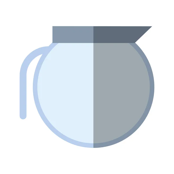 Чайник напій ізольований значок — стоковий вектор
