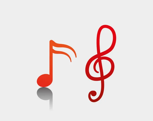 Notas musicais arte sonora — Vetor de Stock