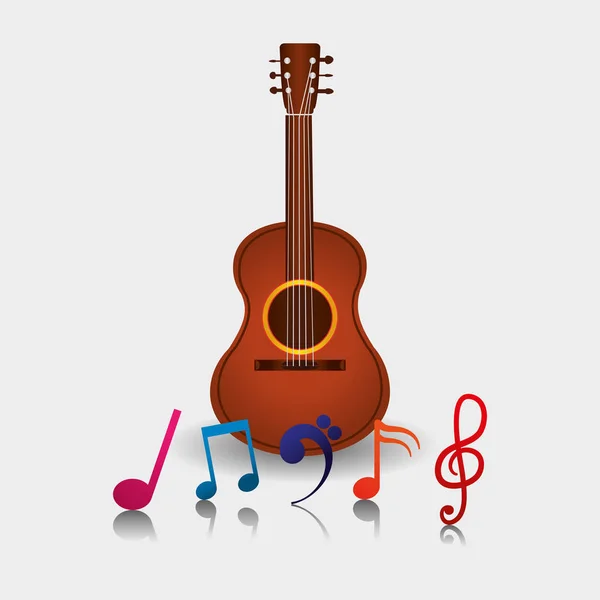 Instrumento acústico musical — Vetor de Stock