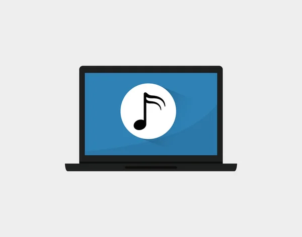 Tecnología informática de música — Vector de stock