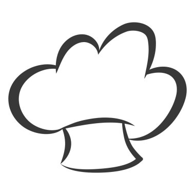 Chef şapka Tekdüzen izole simgesi