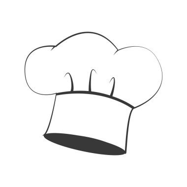 Chef şapka Tekdüzen izole simgesi