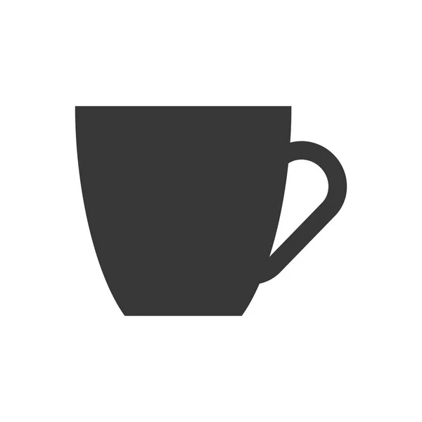 Taza de bebida icono aislado — Vector de stock