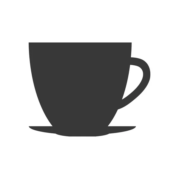 Taza de bebida icono aislado — Vector de stock