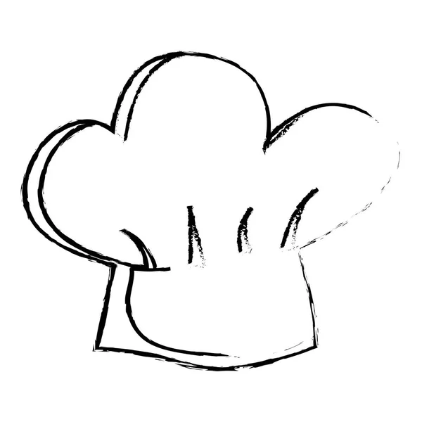 Ikona klobouk jednotné, samostatný kuchař — Stockový vektor