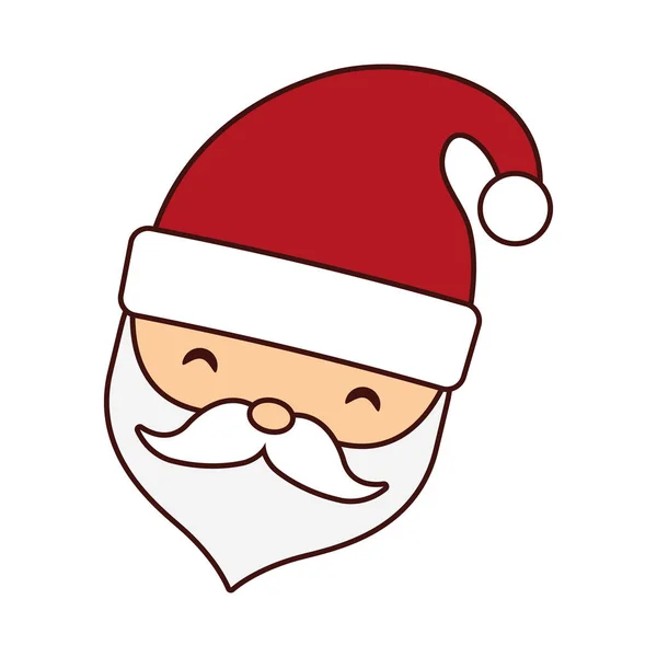Santa Claus icono de carácter de Navidad — Vector de stock