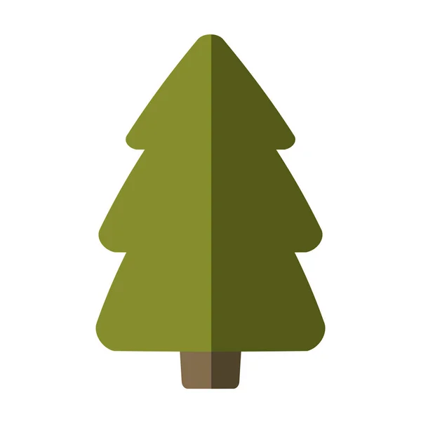 树松圣诞孤立的图标 — 图库矢量图片