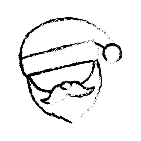 Санта Клаус Різдвяний символ значок — стоковий вектор