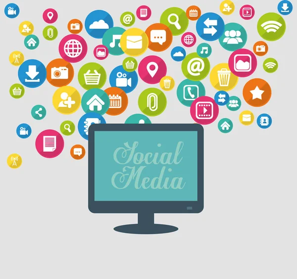 Social media και δικτύωση — Διανυσματικό Αρχείο