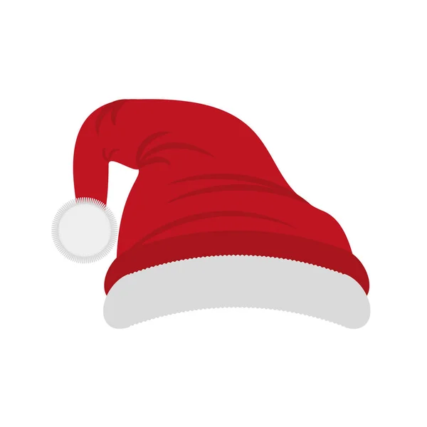 Счастливого Рождества шляпа изолированная икона — стоковый вектор