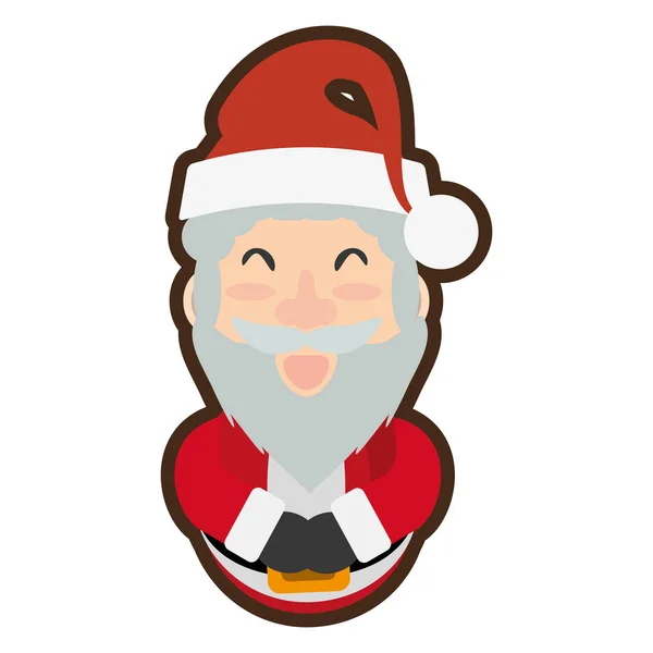 Santa Claus icono de carácter de Navidad — Archivo Imágenes Vectoriales