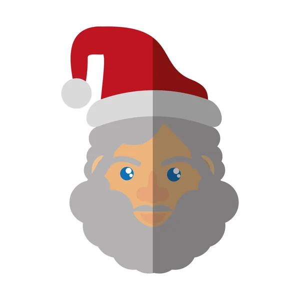 Santa claus christmas character icon — Stock Vector