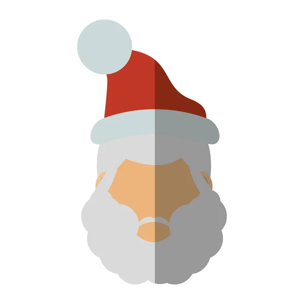 Santa claus christmas character icon — Stock Vector