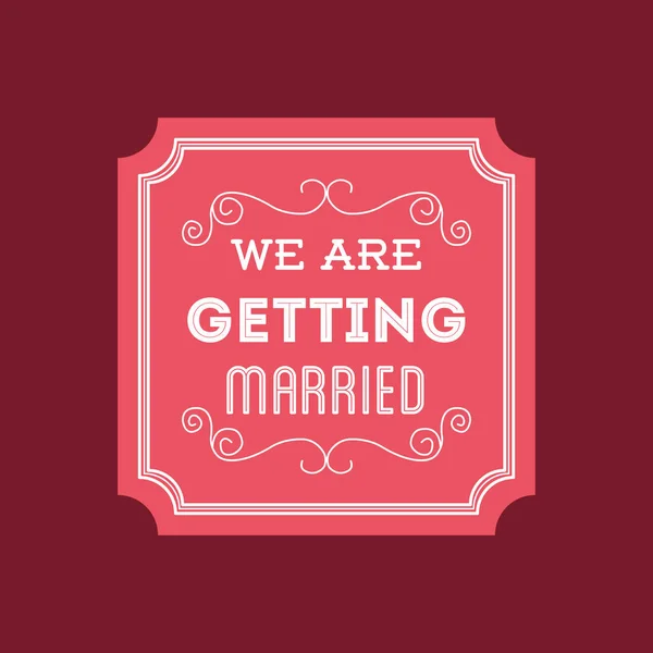 Wedding marriage love — Stock Vector