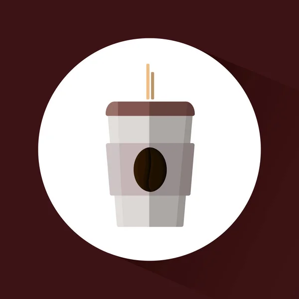 Delicious coffee drink — Stock Vector
