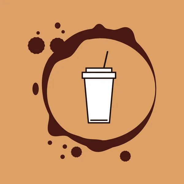 Heerlijke koffie drinken — Stockvector