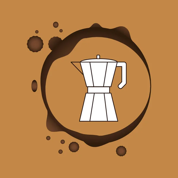 Lezzetli Kahve içecek — Stok Vektör