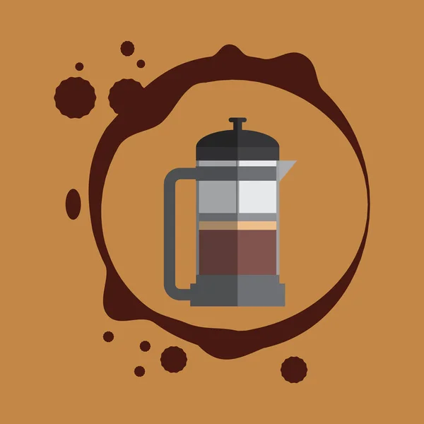 Deliciosa bebida de café — Vector de stock