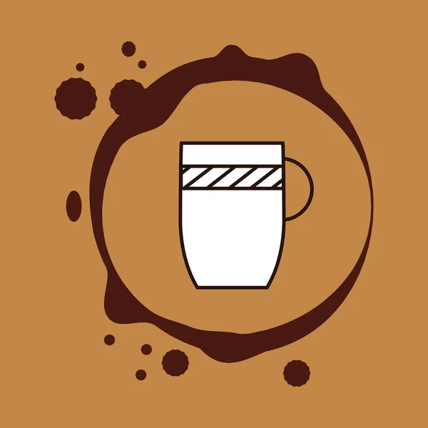 Leckeres Kaffeetrinken — Stockvektor