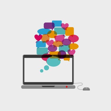 Sohbet kabarcık sosyal medya