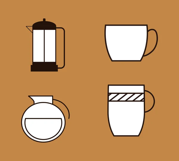 Deliciosa bebida de café — Vector de stock