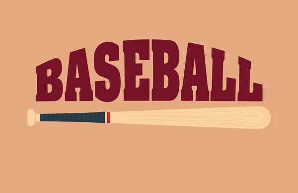 Baseball sport bat – Stock-vektor