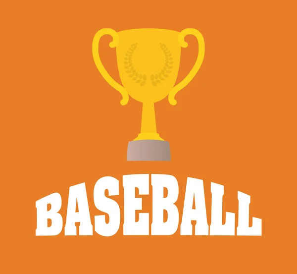 Beyzbol trophy Kupası — Stok Vektör