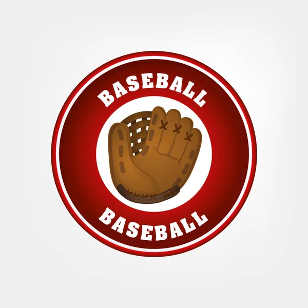 Baseball-Lederhandschuh — Stockvektor