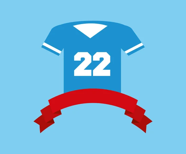 Αμερικανικό ποδόσφαιρο tshirt — Διανυσματικό Αρχείο