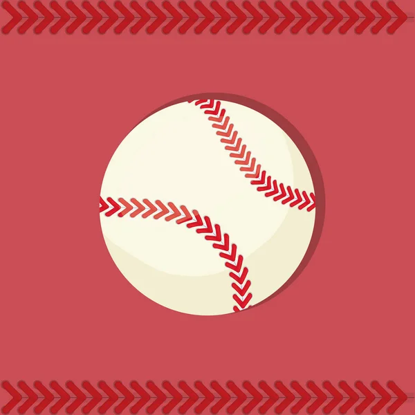 Béisbol pelota deporte — Vector de stock