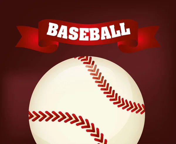 Baseball sport ball — Stock Vector